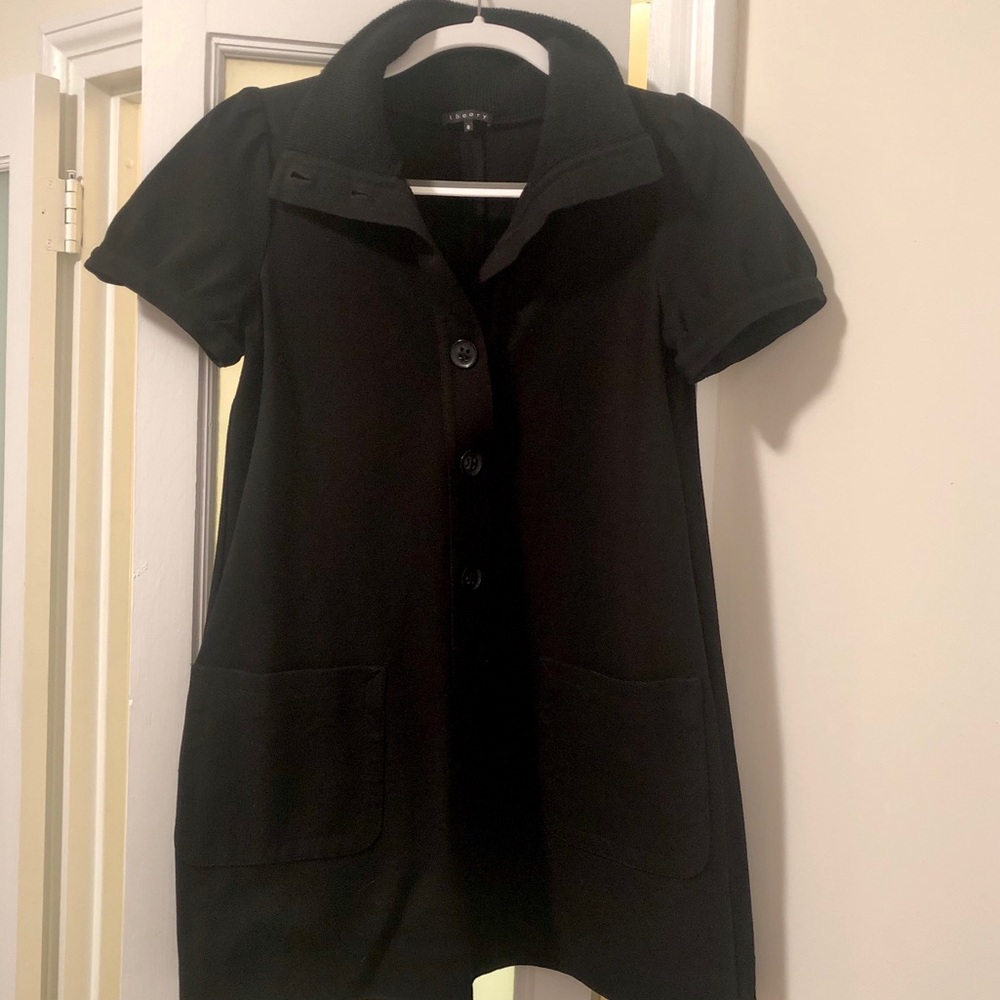 Theory puff sleeve top w/ pockets - fab for fall!